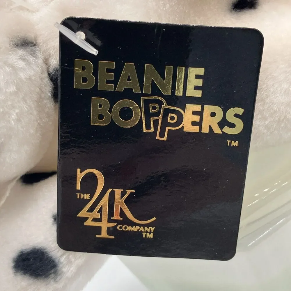 24K Beanie Boppers Smokey the Dog 1997‎ Plush Stuffed Animal Toy Brand New